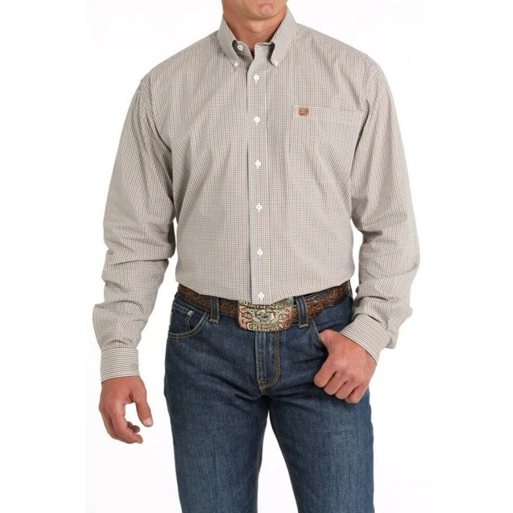 Cinch Men's 2XL Long Sleeve Classic Plaid Button Up Western Shirt
